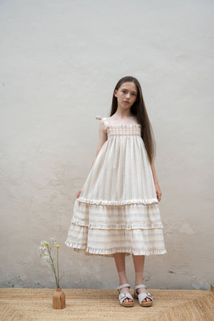 AUGUST DRESS NATURAL - KOKORI Kids