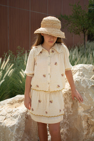 CLARA SKIRT - BUTTERMILK - KOKORI Kids