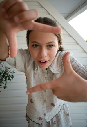 CLARA SKIRT - LAVENDER GREY - KOKORI Kids