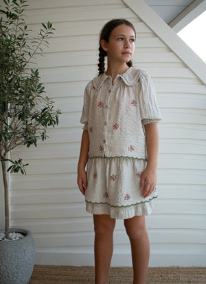 CLARA SKIRT - LAVENDER GREY - KOKORI Kids