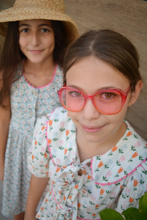 GAIA BLOUSE - TULIPS PATTERN - KOKORI Kids