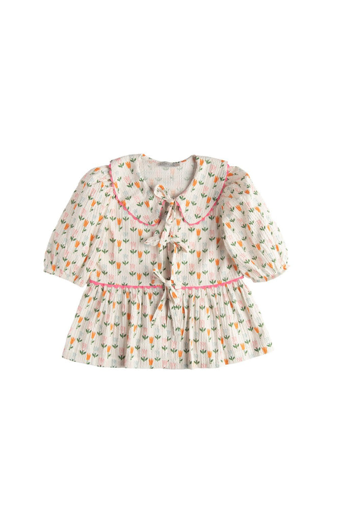 GAIA BLOUSE - TULIPS PATTERN - KOKORI Kids