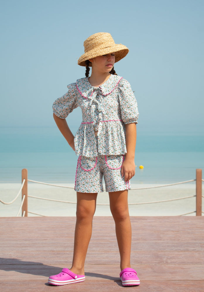ILIA BLOUSE - SEAFOAM GREEN - KOKORI Kids