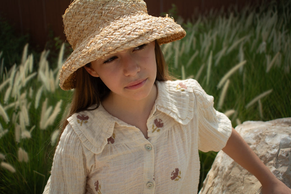 NOOR BLOUSE - BUTTERMILK - KOKORI Kids