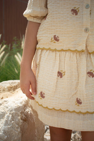 NOOR BLOUSE - BUTTERMILK - KOKORI Kids