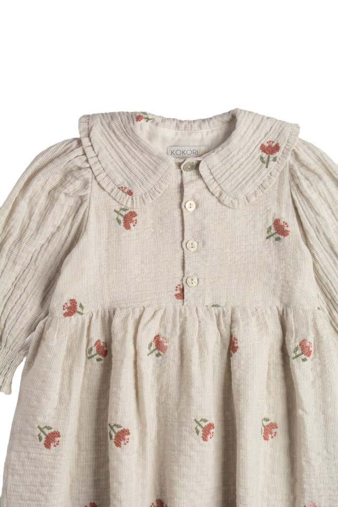 NOOR DRESS - LAVENDER GREY - KOKORI Kids