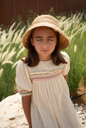 PELIN DRESS - BUTTERMILK - KOKORI Kids