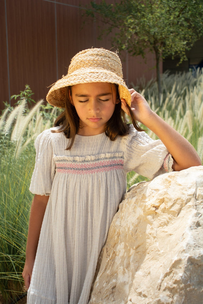 PELIN DRESS - LAVENDER GREY - KOKORI Kids