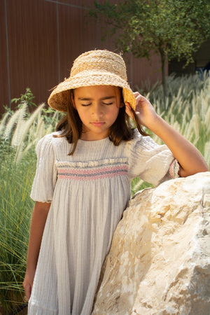 PELIN DRESS - LAVENDER GREY - KOKORI Kids