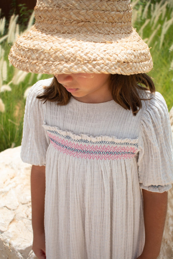 PELIN DRESS - LAVENDER GREY - KOKORI Kids