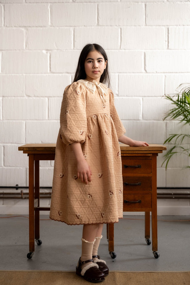 VERDA DRESS - CARAMEL DRESS - KOKORI Kids