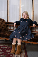 VINA PINAFORE DRESS - NAVY DRESS - KOKORI Kids