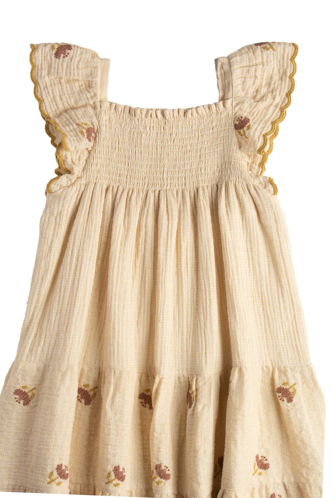 ZOE DRESS - BUTTERMILK - KOKORI Kids