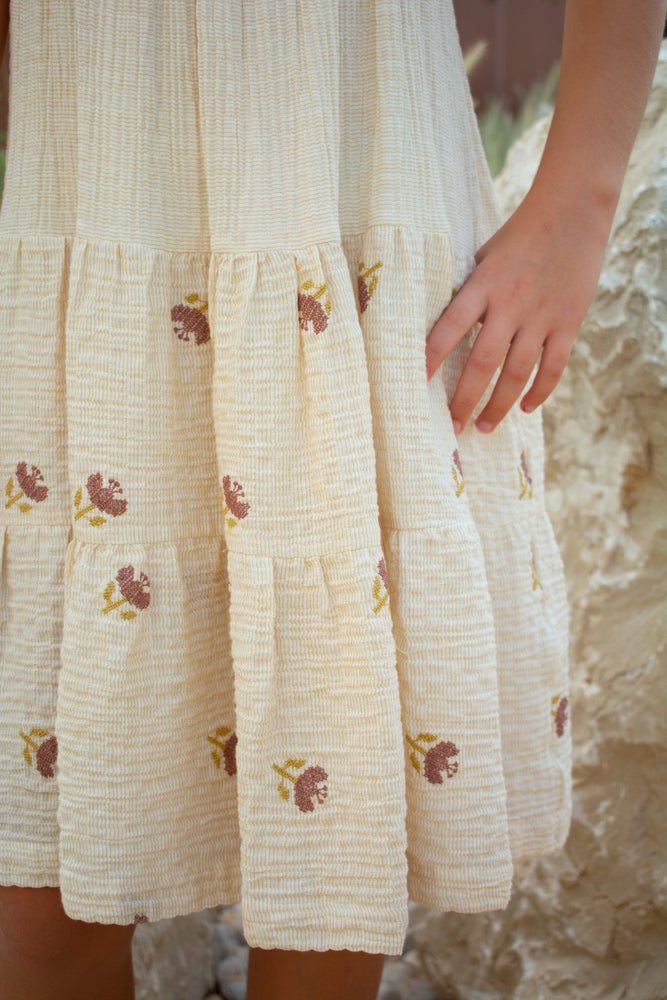 ZOE DRESS - BUTTERMILK - KOKORI Kids