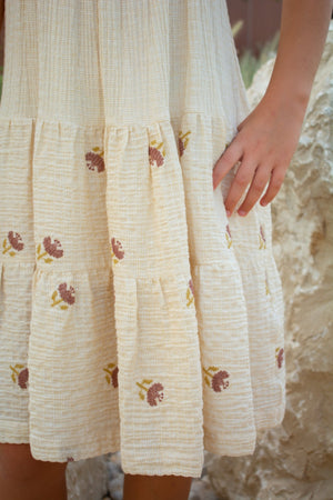 ZOE DRESS - BUTTERMILK - KOKORI Kids